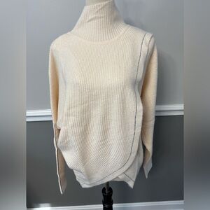 Elan Cream Turtleneck Sweater New